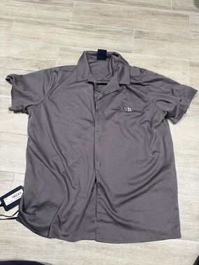 Kith Men's Charcoal Gray Short-Sleeve Polo